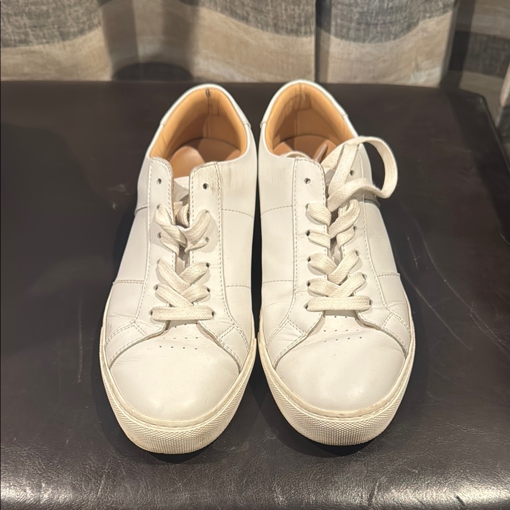 Greats White Leather Sneakers